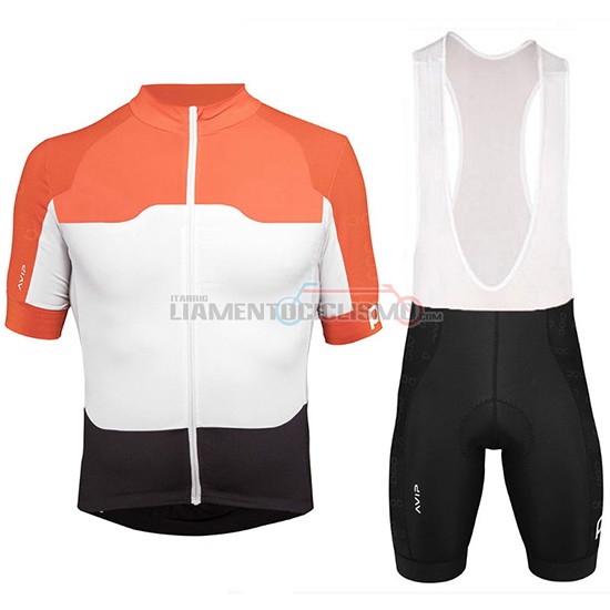 Abbigliamento Ciclismo Poc Manica Corta 2018 Arancione e Bianco